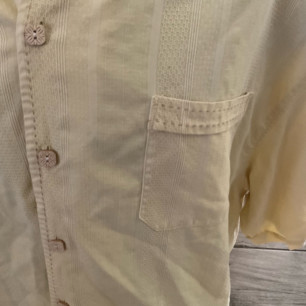 Men’s used Jamaica Jaxx silk button down shirt short sleeve Hawaiian style XXL - Picture 2 of 6